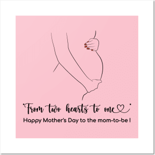 from 2 hearts to 1- Happy Mothers Day! Posters and Art